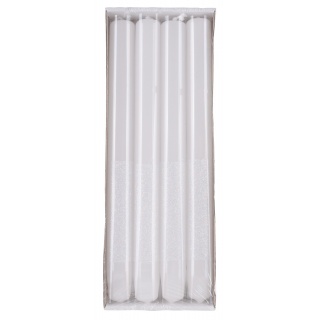 Świeca stołowa DONAU HOME Onyx, 22x250mm, 4 szt., biały, Świece, Wyposażenie biura