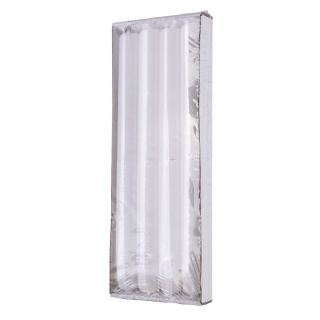 Świeca stołowa DONAU HOME Onyx, 22x250mm, 4 szt., biały, Świece, Wyposażenie biura