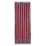 Taper candle DONAU HOME Onyx, 22x250mm, set of 4, red