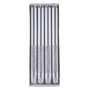 Taper candle DONAU HOME Onyx, 22x250mm, set of 4, silver