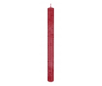 Taper candle DONAU HOME Rustic Classic, 22x250mm, set of 4, red