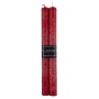 Taper candle DONAU HOME Rustic Classic, 22x250mm, set of 4, red