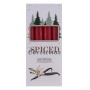 Taper candle DONAU HOME Spiced Christmas, 20x170mm, set of 4, vanilla, red