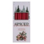 Taper candle DONAU HOME Spiced Christmas, 20x170mm, set of 4, apple with cinnamon, red