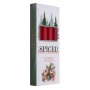 Taper candle DONAU HOME Spiced Christmas, 20x170mm, set of 4, apple with cinnamon, red