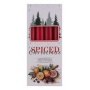 Taper candle DONAU HOME Spiced Christmas, 20x170mm, set of 4, orange with cloves, red
