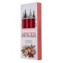 Taper candle DONAU HOME Spiced Christmas, 20x170mm, set of 4, orange with cloves, red