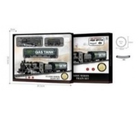 Zestaw z kolejką B/O 56x8cm 1352, Kolejki, tory wyścigowe, parkingi, Zabawki