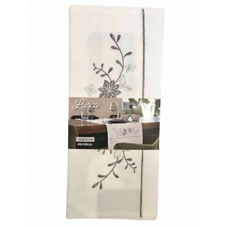 BIEŻNIK ŚWIĄTECZNY HAFTOWANY 40x140cm., Boże Narodzenie, Art. świąteczne i okolicznościowe