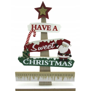 DREWNIANA CHOINKA/KALENDARZ, Boże Narodzenie, Art. świąteczne i okolicznościowe