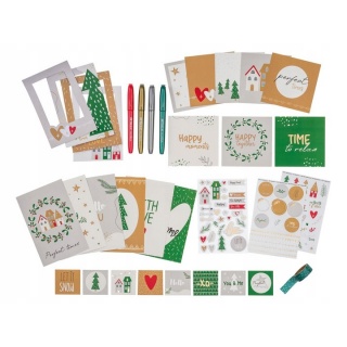 SCRAPBOOK ZESTAW KREATYWNY ŚWIĄTECZNY, Scrapbooking, Art. kreatywne