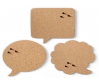 TABLICE KORKOWE ZESTAW DYMEK 22x17cm.3szt.