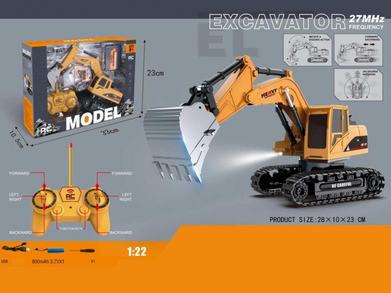 Koparka św/dź sterowanie łyżką 4741, Pojazdy, Zabawki