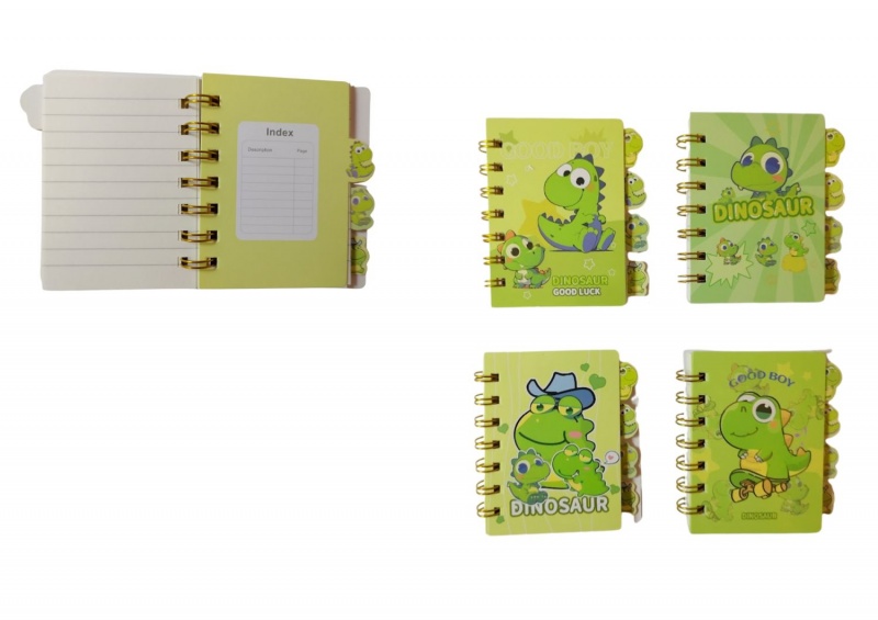 NOTES NA SPIRALI A-7 REGISTRY MY-103-2 DINO, Notesy szkolne, Zeszyty i bloki