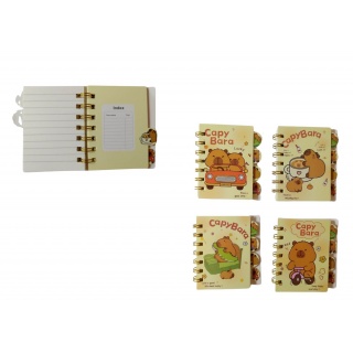 NOTES NA SPIRALI A-7 REGISTRY 103-28 CAPYBARA, Notesy szkolne, Zeszyty i bloki