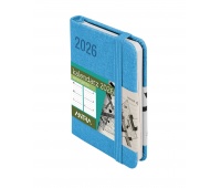 KALENDARZ AWANGARDA A7 TWD NIEBIESKI 2026, Tygodniowe, Kalendarze