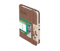 KALENDARZ AWANGARDA A7 TWD MOCCA 2026, Tygodniowe, Kalendarze