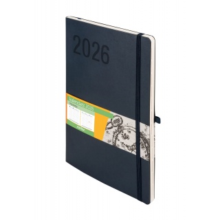 KALENDARZ IMPRESJA B5 TDW GRANATOWY 2026, Tygodniowe, Kalendarze