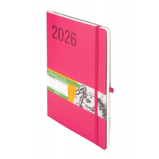 KALENDARZ IMPRESJA B5 TDW RÓŻOWY 2026, Tygodniowe, Kalendarze