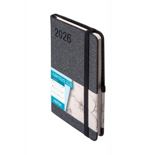 KALENDARZ SAKURA A6 TDW CZARNY 2026, Tygodniowe, Kalendarze