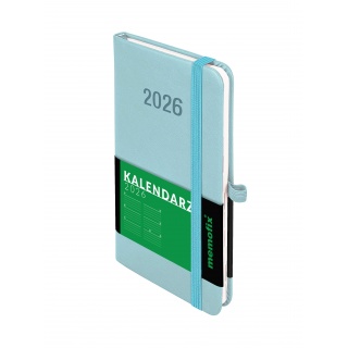 KALENDARZ MEMOFIX A6 TDW BŁĘKITNY 2026, Tygodniowe, Kalendarze