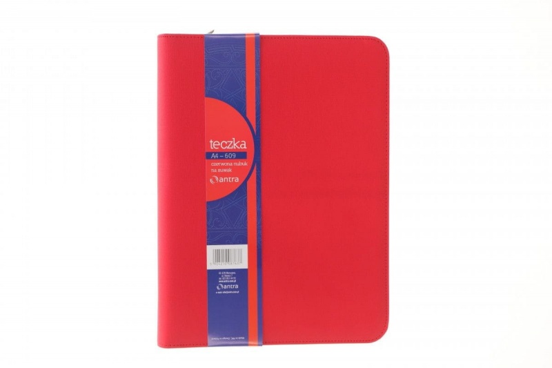 TECZKA A4 609 NA SUWAK CZERWONA, Teczki przestrzenne, Organizacja dokument&oacute;w