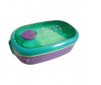 ŚNIADANI&Oacute;WKA AQUA PURE+ SZTUĆCE MINT/LAVENDER, Zestawy, Bidony i śniadani&oacute;wki