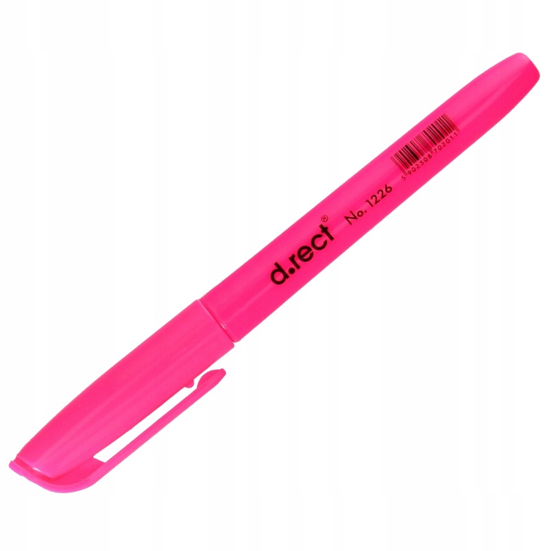 ZAKREŚLACZ D.RECT 1226 R&Oacute;ŻOWY, Zakreślacze, Art. do pisania i korygowania