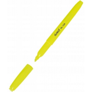 ZAKREŚLACZ D.RECT 1226 Z&Oacute;ŁTY, Zakreślacze, Art. do pisania i korygowania