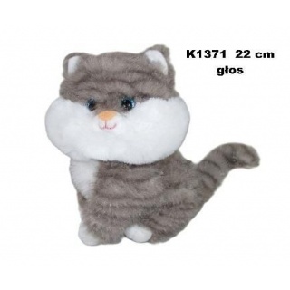 KOT 22 CM GLOS 2853 K1371, Maskotki, Zabawki