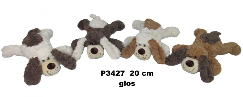 PIES 2 KOL GLOS 20CM 4277, Maskotki, Zabawki