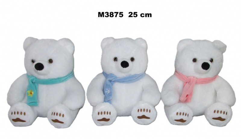 MIŚ POLARNY 3 ASST 25 CM 5045, Maskotki, Zabawki