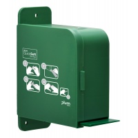 Bandage dispenser PLUM QuickSoft, empty, wall-mounted, green