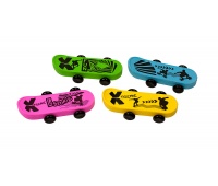 Gumka do ścierania TRENDHAUS ER, deskorolka, mix kolor&oacute;w, Szkolne, Gadżety