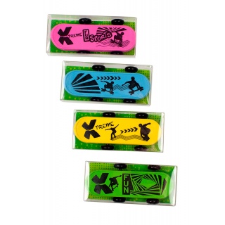 Gumka do ścierania TRENDHAUS ER, deskorolka, mix kolor&oacute;w, Szkolne, Gadżety