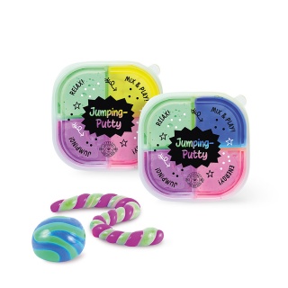 Skacząca plastelina TRENDHAUS BTS, zestaw 4 szt., mix kolor&oacute;w, Szkolne, Gadżety