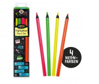 Zestaw oł&oacute;wkowych zakreślaczy TRENDHAUS BTS, 4 szt., mix kolor&oacute;w, Szkolne, Gadżety