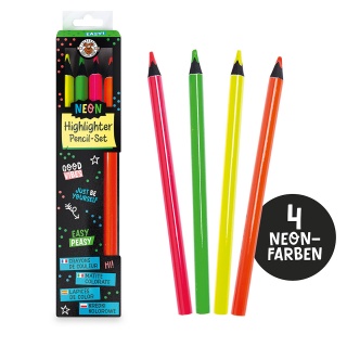 Zestaw oł&oacute;wkowych zakreślaczy TRENDHAUS BTS, 4 szt., mix kolor&oacute;w, Szkolne, Gadżety