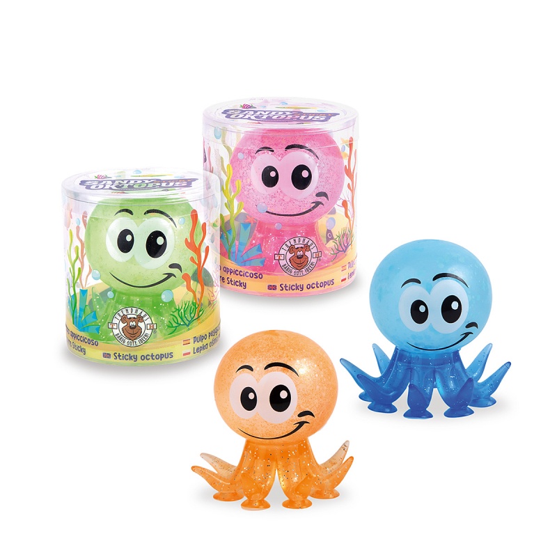 Gniotek ośmiornica z przyssawkami TRENDHAUS O, mix kolor&oacute;w, Gry i zabawki, Gadżety