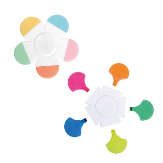 Zakreślacze spinner TRENDHAUS GFH, 5 w 1, mix kolor&oacute;w, Szkolne, Gadżety