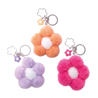 Brelok pluszowy TRENDHAUS GFH, kwiatek, mix kolor&oacute;w, Gry i zabawki, Gadżety