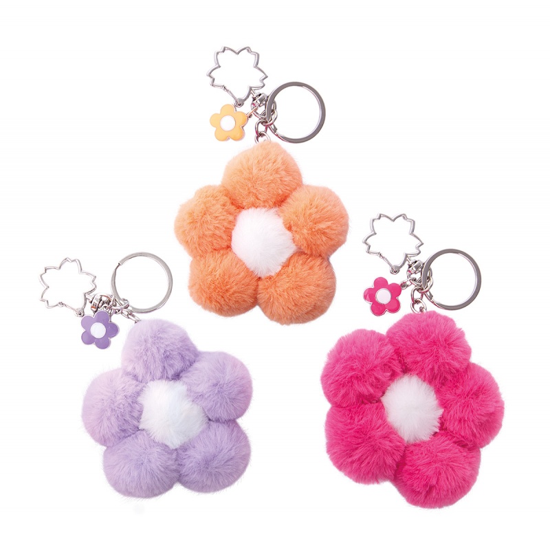 Brelok pluszowy TRENDHAUS GFH, kwiatek, mix kolor&oacute;w, Gry i zabawki, Gadżety