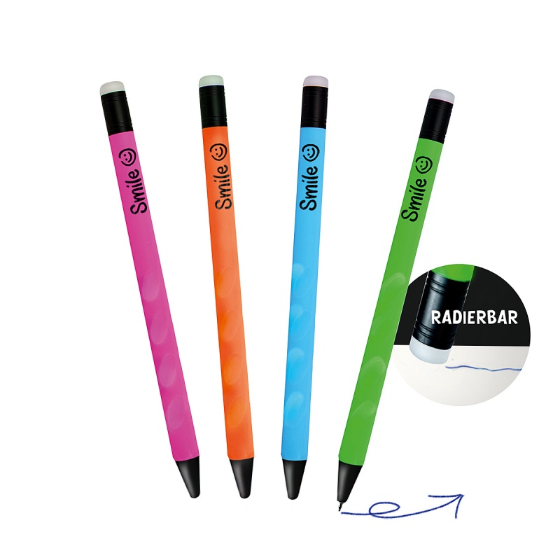 Ścieralny długopis żelowy TRENDHAUS BTS, mix kolor&oacute;w, Szkolne, Gadżety