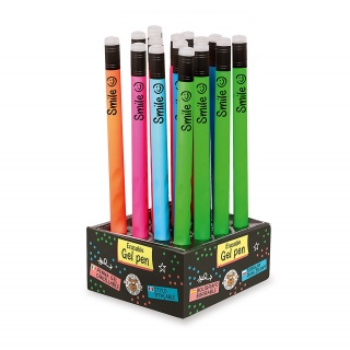 Ścieralny długopis żelowy TRENDHAUS BTS, mix kolor&oacute;w, Szkolne, Gadżety