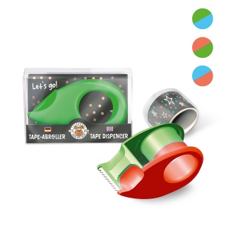 Dyspenser z przezroczystą taśmą klejącą TRENDHAUS BTS, mix kolor&oacute;w, Szkolne, Gadżety