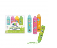 Kreda uliczna TRENDHAUS ABC-5, zestaw 4 szt., mix kolor&oacute;w, Szkolne, Gadżety