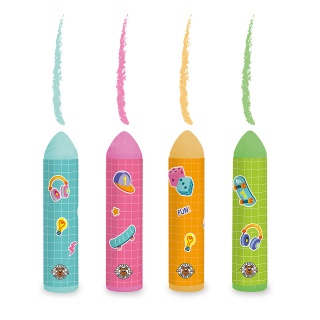 Kreda uliczna TRENDHAUS ABC-5, zestaw 4 szt., mix kolor&oacute;w, Szkolne, Gadżety