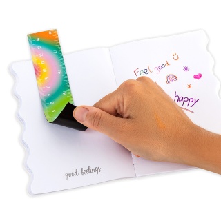 Linijka magnetyczna składana TRENDHAUS GF, 30 cm, mix kolor&oacute;w, Szkolne, Gadżety