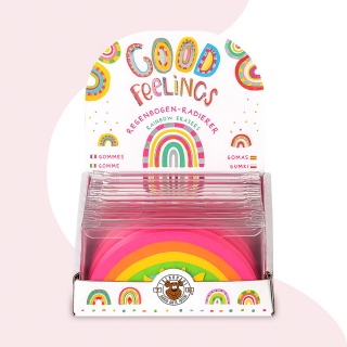 Gumka do ścierania tęczowa TRENDHAUS GF, jumbo, mix kolor&oacute;w, Szkolne, Gadżety