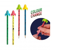 Oł&oacute;wek z rakietą zmieniający kolor TRENDHAUS SA, mix kolor&oacute;w, Szkolne, Gadżety